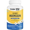Tata 1mg Magnesium Glycinate Tablets | High Absorption Chelated form for Muscle Recovery, Sleep & Nerve Health | 2000mg Per Serving – 120 Veg Tablets