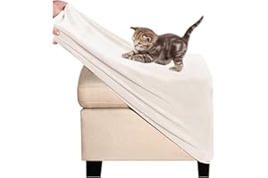 ZEAINK Ottomane Schonbezug Hockerbezug 40x40/50x50/60x60 Hocker Husse für Fußhocker Quadratisch, Stretch Bezug Ottomane Abdeckung Überzug Hocker Protector Waschbar Hockerabdeckung ( Color : #23 , Size : 40x4