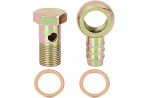 X AUTOHAUX 18mm Banjo Manguera Púa Perno Montaje Metal para Motocicleta Coche