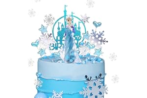 MIOTLSY Frozen Cake Decorations 26PCS Princesses Cupcake Toppers Happy Birthday Tortendeko Cake Decoration for Children Princess Theme Party Birthday Party Cake Decoration Supplies für Jungen Kinder Mädchen