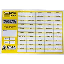 Bingosupermarket Fußball-Rubbelkarten – 40 Teams, Für Spendenaktionen, Lotterien, Fundraising