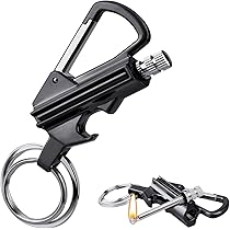 Permanentes Feuerzeug 2er Set - Wiederverwendbarer Schlüsselanhänger Mit Flaschenöffner