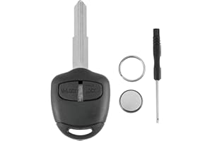 GLOUVDEYZ For Mitsubishi L200 Montero Pajero Shogun Triton 2 Buttons Car Key Fob Case Shell Battery CR1616