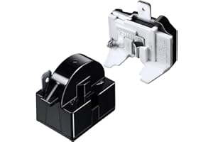 ALIXO Bottam Relé de Arranque QP2-4.7 PTC Relé de Arranque de Refrigerador de 1 Clavija y Protector de Sobrecarga de Refrigerador 6750C-0005P