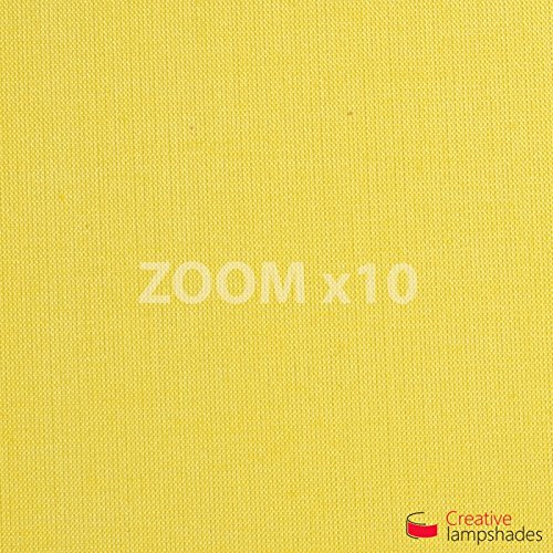 Lampenschirm Zylinder Schwefelgelb Leinwand – Durchmesser 35cm – H. 22cm, E27 Für Stand Pendelleuchten, Nein - 3