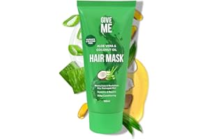 Give Me Cosmetics, Hair Mask for Dry Damaged Hair, Sulphate & Silicone Free, Aloe Vera & Coconut Oil, Deep Conditioning, Intensely Hydrating Formula, Smoothes & Repairs, Salon Finish