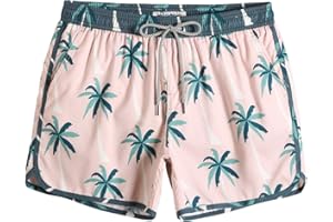 MaaMgic Bañador Hombre de Natación Secado Rápido Interior de Malla Pantalones Cortos d'Aire Vintage 80s 90s