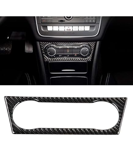 Garniture Panneau Central Fibre Carbone ABS Pour Mercedes Classe A/CLA/GLA 2013-2019 (Conduite à Gauche)