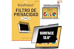 VistaProtect - Filtro de Privacidad y Filtro Anti Luz Azul Premium para Microsoft Surface Laptop 5, 4 & 3 - Desmontable (13.5" Pulgadas)