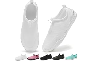 Wizshoe Chaussures Aquatiques Homme Femme Chaussures de Plage Antidérapantes Aqua Shoes pour Surf Aatation Plongée 35-46 EU