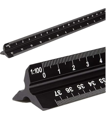 Imperial Scale Ruler Engineering Architect Ruler 12" Inch Laser Etched