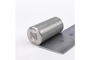 TTAMG Reiner Nickel-Metallstab, 99,95 %, 14 g, 10 Durchmesser x 20 mm Länge, Element Ni Exemplar.