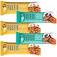 Fulfil Peanut Butter,Salted Caramel,Peanut & Caramel Flavour Vitamin & High Protein,Low Sugar Chocolate Bar 40g (Pack of 10, Random Mixed)