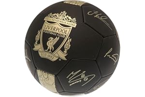 Liverpool F.C. Phantom Signature Soccer Ball, Black/Gold, 5