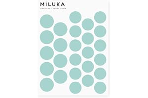 MILUKA Vinilos de Pared Decorativos Puntos Verdes - Pegatinas Pared Decorativas para Decoracion Habitacion Infantil - Sticker Pared Lunares Habitacion Bebe - Circulos - 78 uds (Verde agua)