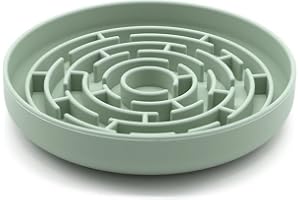 Zencantorous Anti-Gulph Pet Feeder, 19,5 cm Anti-Gulph Pet Feeder, Katt Långsam Foderleverans med Anti-Slip Base, Interaktiv