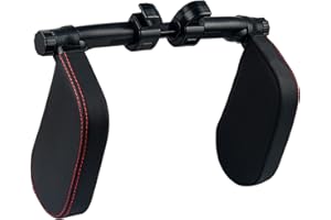 Coriver PU Auto Kopfstützenkissen, U-förmiges Design Autositzkissen Kopfstütze Nackenstütze Kopfstütze Reise Schlafkissen mit Memory Foam für Erwachsene Kinder