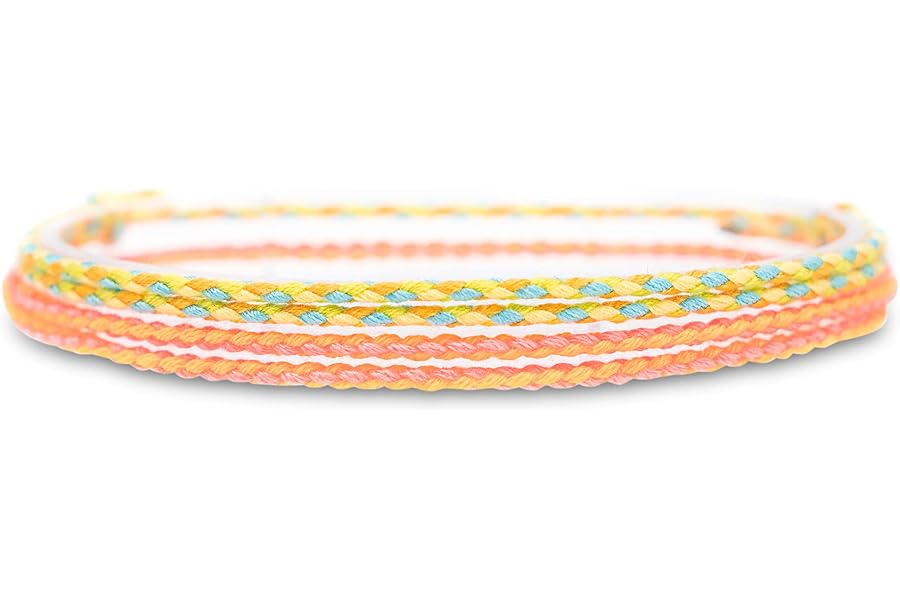 Made by Nami Surfer Fußband 2-er Set Damen & Herren - Dünnes Boho Hippie Fußkettchen geflochten- Handmade Strand Festival Acc