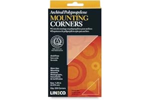 Lineco Polypropylene 1.25In Mounting Corners 250 Pkg