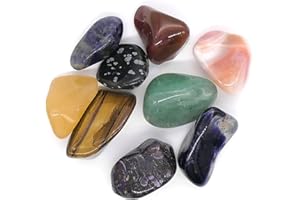 The Bead Shop Tumbled Gemstones – Polished Crystal Healing Stones for Reiki, Chakra & Crafts – 100g Pack (Extra Small to Large Available)