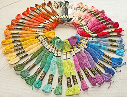 Anchor J & P Coats Stranded Thread - Madejas de Hilo de algodón, 50 Unidades