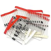 Hailege 100pcs Schottky Rectifier Diodes Assortment Kit with 8 Values 1N4148 1N4007 1N5819 1N5399 1N5408 1N5822 FR107 FR207
