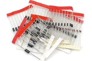Hailege 100 sztuk Schottky Zestaw prostowników diod z 8 wartościami 1N4148 1N4007 1N5819 1N5399 1N5408 1N5822 FR107 FR207
