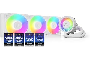 ARCTIC Liquid Freezer III Pro 360 A-RGB (White) - AIO CPU-Kylare, 3 x 120 mm Vattenkylning, 38 mm Element, PWM-Pump, VRM-Fläk