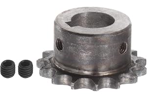 sourcing map 06B Rullare Kedja Kugghjul 15T Steg 3/8" 19mm Diameter A3 Kol Stål Motor Drive Gear