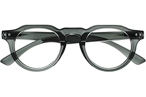 OPULIZE RIO Lunettes de Lecture Anti-Lumière Bleue - Monture Partie Supérieure Droite - Hommes Femmes - Charnières à Ressort - B53