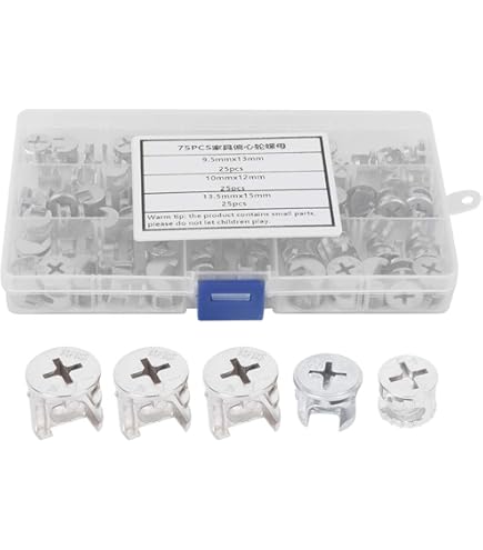 20 Unidades De Conectores Excéntricos Para Muebles, De Yutou, 15 X 12 Mm, Conectores Para Muebles, De Aleación De Zinc, Excéntricos, Rueda De Levas Para Armarios, Cajones, Cómodas Y Paneles De Muebles