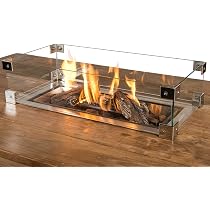MANIA Schutzglas Für Feuertisch – 40 X 40 X 17 Cm, Windschutz Aus Glas