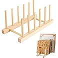 Wooden Puzzle Display Stand, Jigsaw Shelf Stand Puzzle Holder Rack Wooden Puzzle Rack Puzzle Storage And Rack Puzzle Wire Rack Organizer for Kids Adults Puzzle Storage