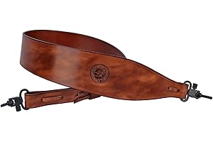 Tourbn 3,5 mm Gewehrriemen aus Rindsleder im europäischen Stil für Schrotflinten