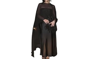 Acrawnni Chiffon Cape for Women Sheer Mesh Shawl Wraps Tulle Bridal Flowy Capelets for Evening Dress Crop Cover Up Poncho