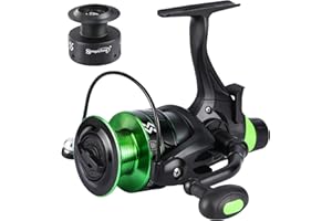 ‎SOUGAYILANG Sougayilang Angelrollen Karpfen Angelrolle 13+1BB Spinnrollen, glatt, leistungsstarke Angelrolle, Karpfenrolle mit Ersatzspule