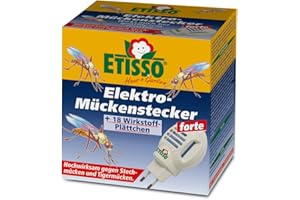 FRUNOL DELICIA Etisso Elektro Mückenstecker forte + 18 Wirkstoff Plättchen