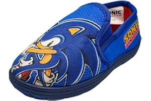 Sonic The Hedgehog, Zapatillas para niño o niña, Azul, Talla 26-34 EU