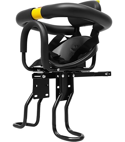 DCSYOG Fahrradkindersitz Vorne - Verstellbar Für Kinder 1-5 Jahre Mit Sicherheitsbügel