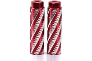 SOONBUY Bike Pegs, Aluminum Alloy Bike Foot Rest Stunt Pegs, Anti-slip Rear Feet Pedals BMX Stunt Pegs, Bike Foot Pegs for for Mountain Bike red