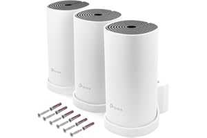 MOBILEFOX Uchwyt ścienny pasujący do TP-Link Deco M4 Mesh WLAN Router 2 sztuki z zarządzaniem kablami