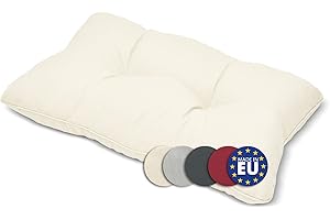 Beautissu Coussin extérieur Jardin Dossier - Coussin Chaise Jardin idéal pour extérieur, Jardin, Balcon - XLuna - 50x40x12 cm - Nature