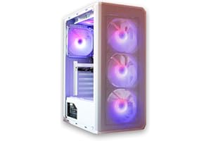 ASC TECHNOLOGY Gaming PC Tower, i7-3770 3.90GHz, 16GB RAM, GT 730 2GB, 256GB SSD + 1TB HDD, 500W 80+ PSU, White 6 Fan RGB Case, WiFi, Windows 11 – High Performance Gaming Setup