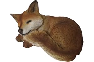 VERDELOOK Statua di Volpe in poliresina 25x16x12cm