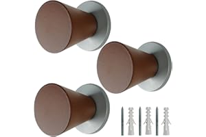 parpyon Appendiabiti a parete, 3 ganci attaccapanni da muro ingresso, appendi accappatoio, porta asciugamani bagno, porta oggetti da appendere arredamento casa (CILIEGIO-A)