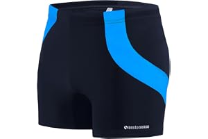 Sesto Senso Badbyxor för män, sport, åtsittande och vattentät för simning – storlekar M till 4XL, anpassade badkläder