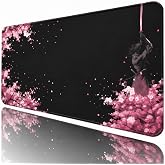 8 Farklı Desenli Baskılı Model Black Deer XXL Gaming Mouse Pad 90x40 cm &ndash; Dikişli Kenar, Kaymaz Taban, Dijital Tasarım, Hassa