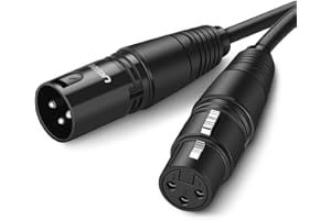 UGREEN XLR Cable, Microphone XLR Male to Female Extension Cable XLR Jack Extender Cord for PA System, Studio Recorder, Amplifier, Mixer, Speaker System, or Professional Recording, Playing Live (5M)
