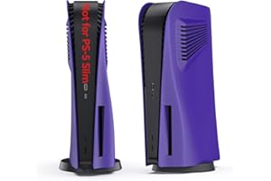 innoAura Plaques pour Disc Edition, Plaques de Face avec Ventilateurs, Housse de Protection Anti-Rayures et Anti-poussière, Coque de Remplacement en ABS de Qualité Supérieure (Violet)