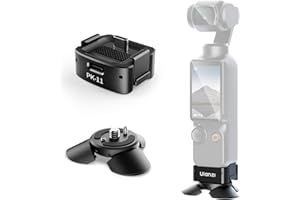 ULANZI Pocket 3 Mini kit trépied pour Accessoires DJI Osmo Pocket 3, connecteur de Charge Type-C avec Trou de vis 1/4, pour DJI Osmo Pocket 3, Smartphones, caméras d'action, Gimbals (PK-08 & PK-11)